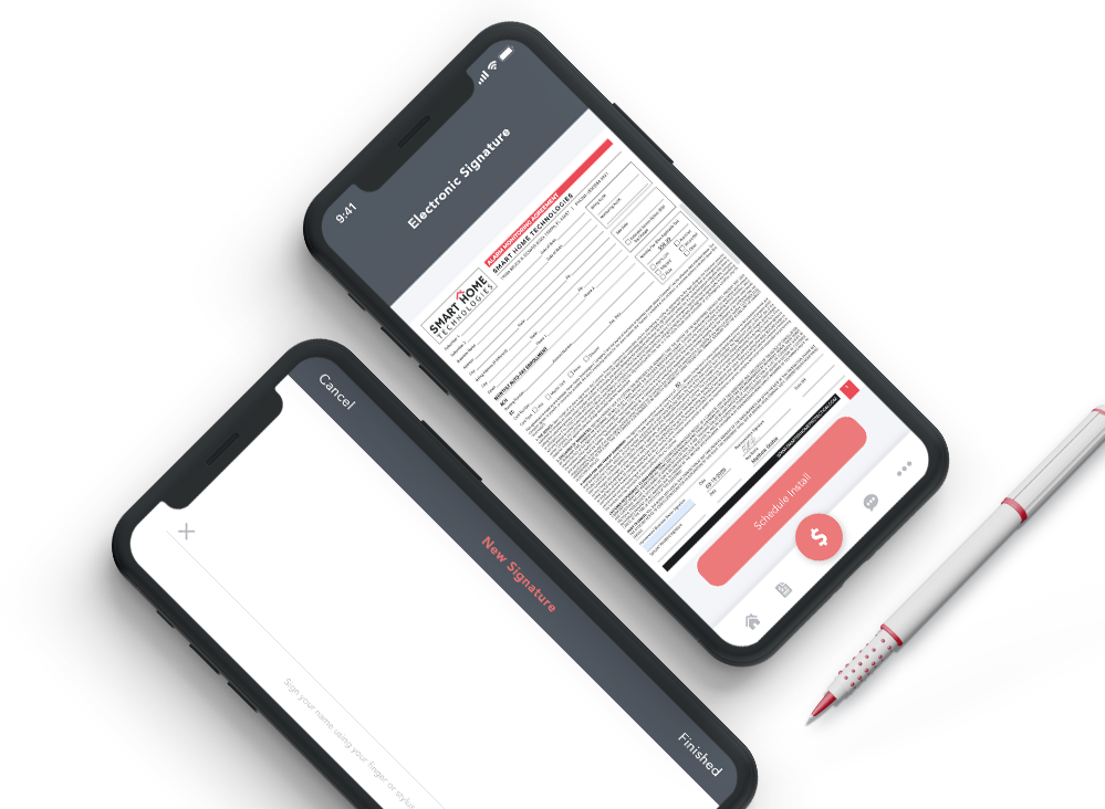 Aabo CRM Sales App E-Signature